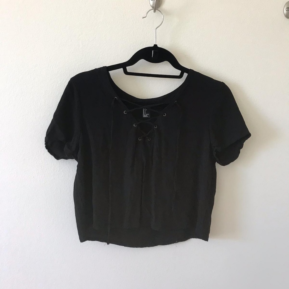 Forever 21 lace up top
